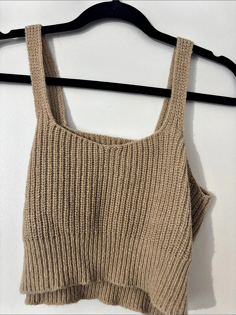 Knit Cardigan & Tank Set in Brown Like New - Picture 2 of 3